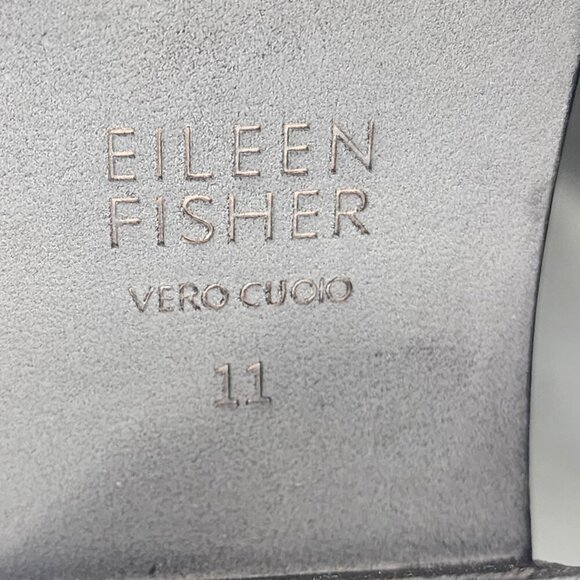 EILEEN FISHER Nikki Peep Toe Sandal Black - Picture 15 of 15